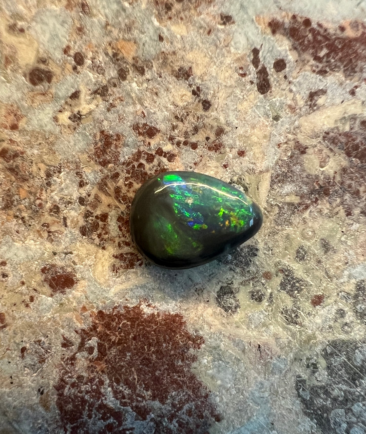 0.68 carat Black Opal