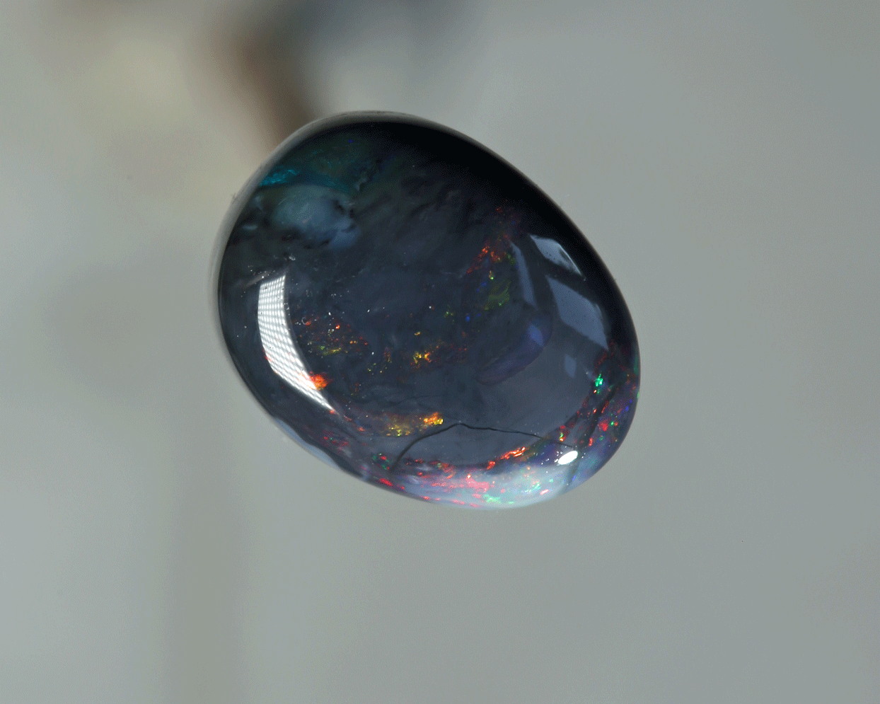 4.9 carats black opal picture stone