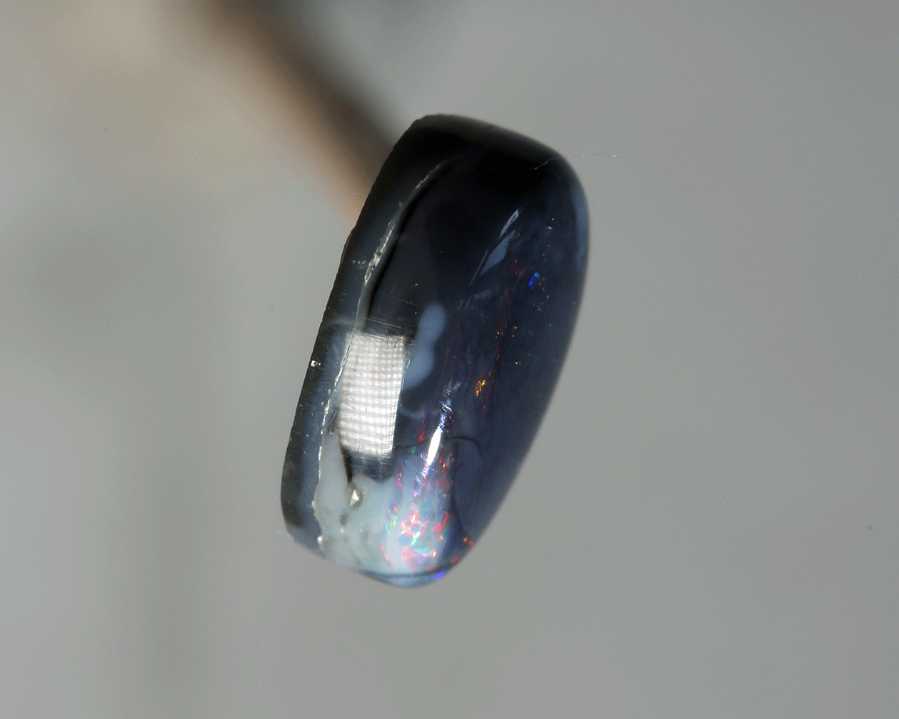 4.9 carats black opal picture stone