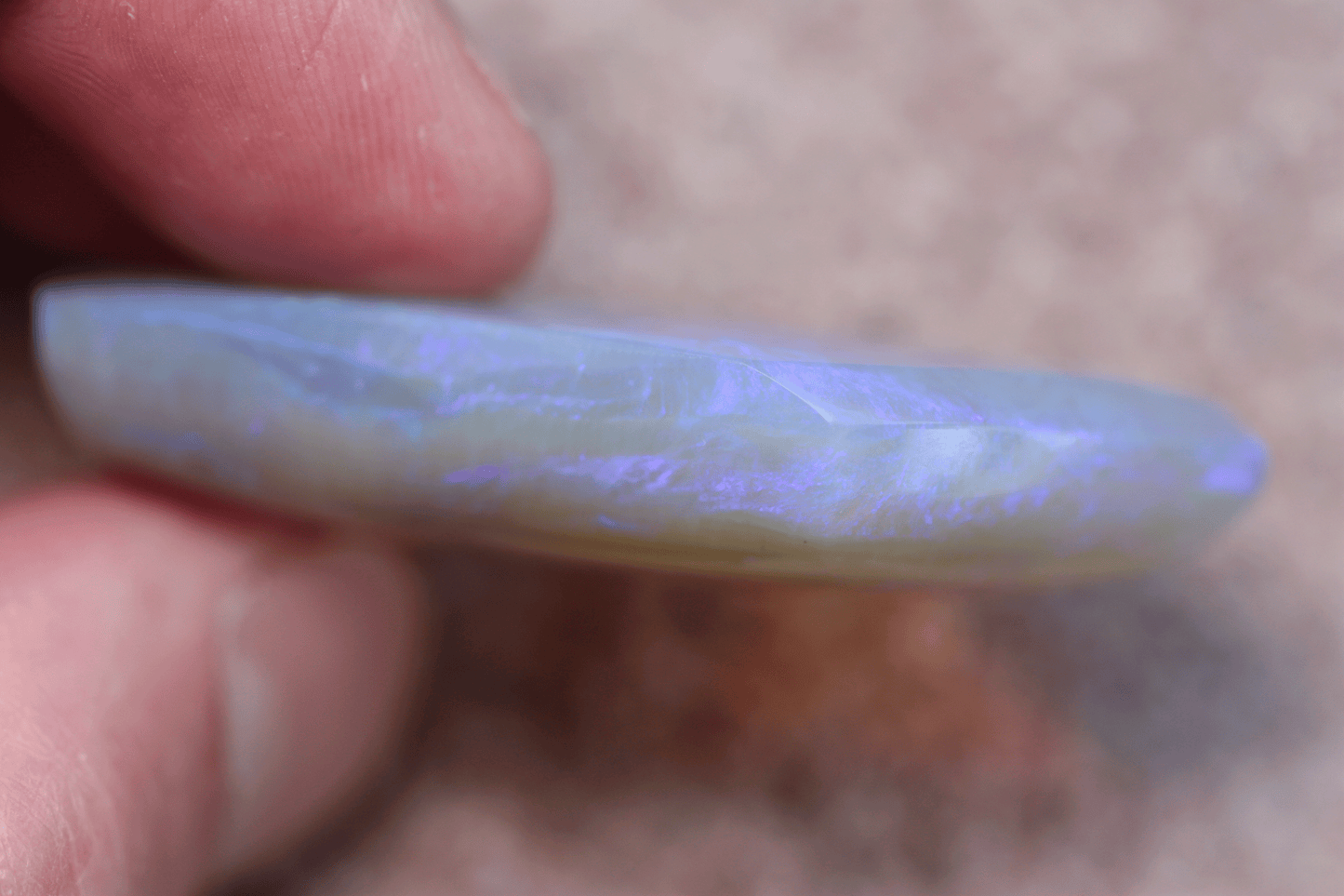 Trapezoid shaped Lightning Ridge Opal