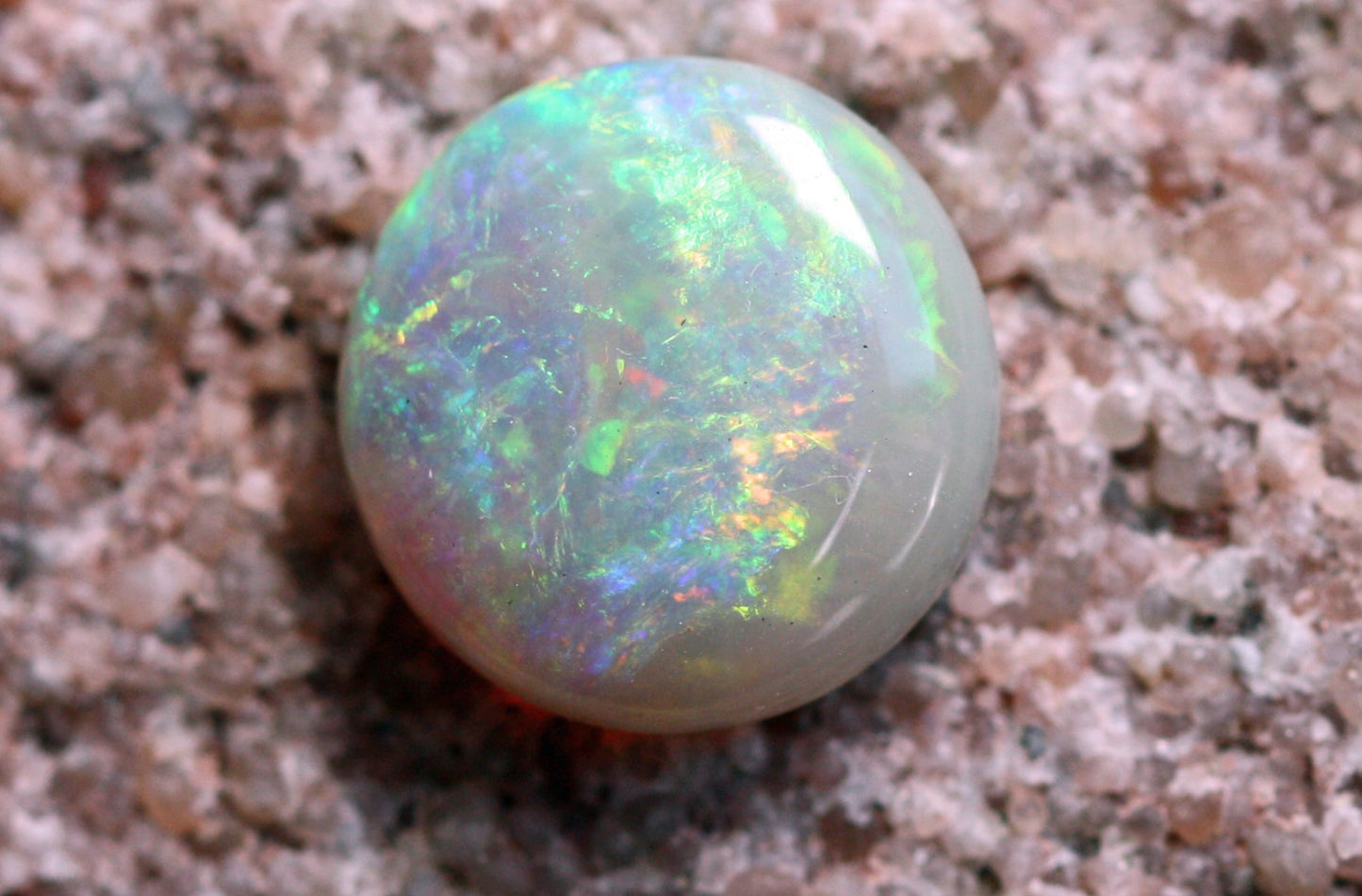 2.1 ct white opal 9.7x3.4 mm