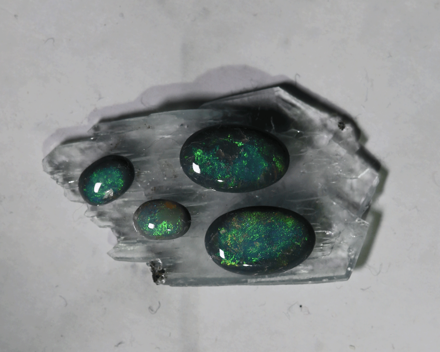 3.8 carats Black Opal Pairs