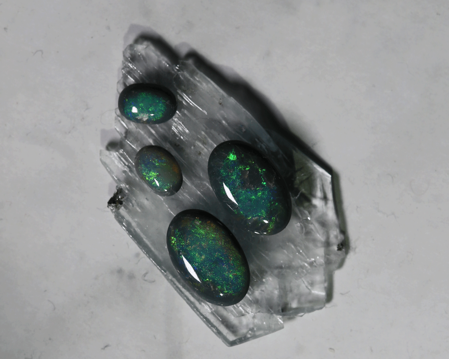 3.8 carats Black Opal Pairs